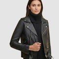 Black full lenght biker