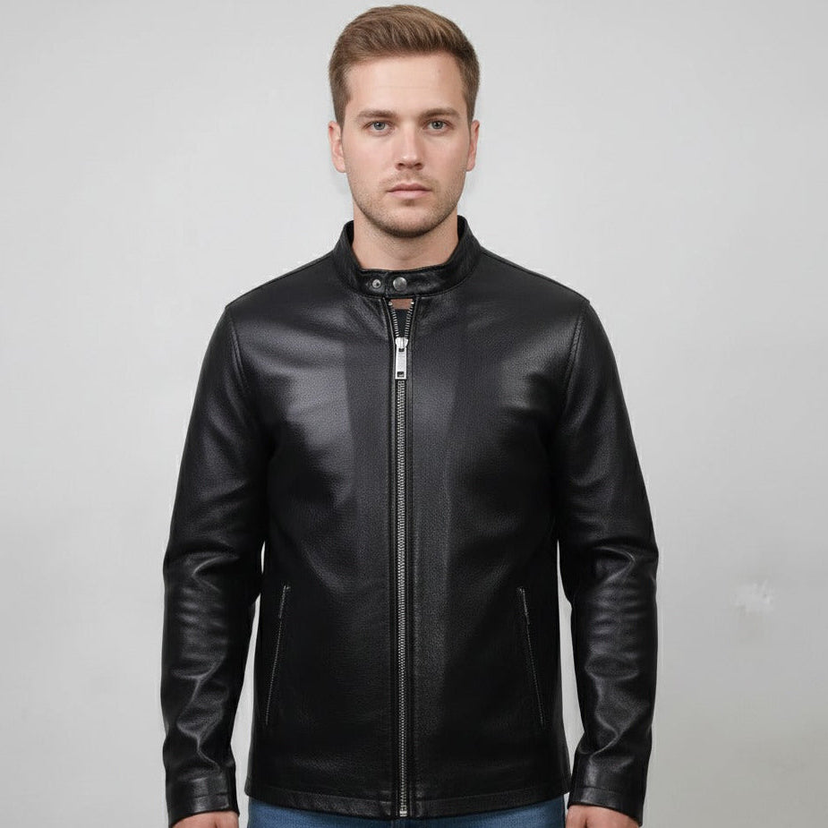 Plain black jacket