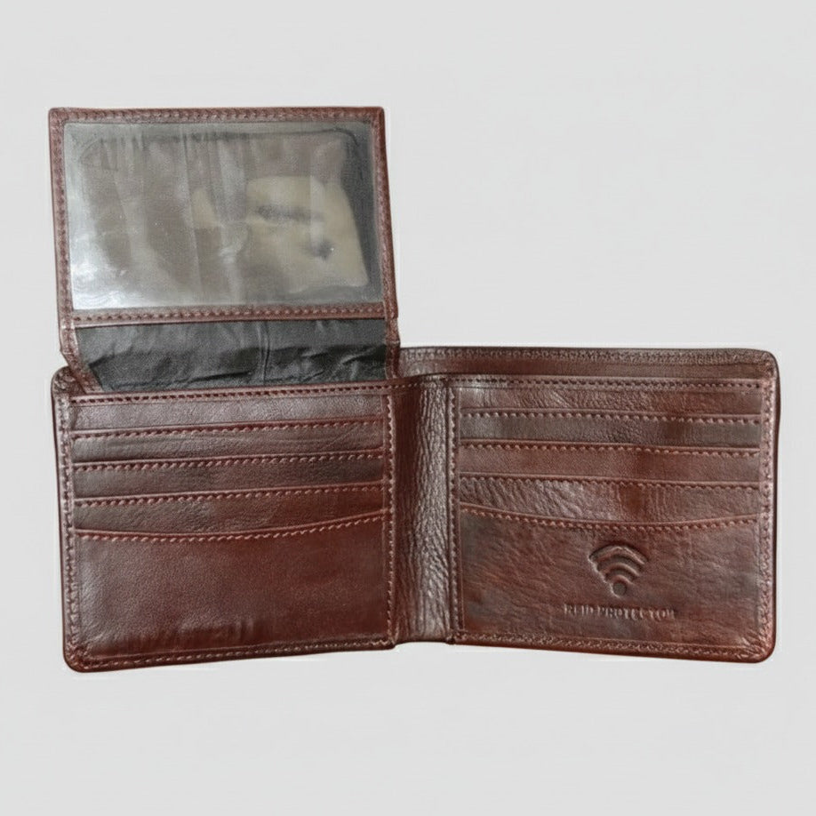 Men's Leather Wallet & Belt Gift Set | Genuine Sheepskin | Perfect for Gifting
