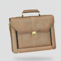 Shaded brown deluxe laptop file bag 