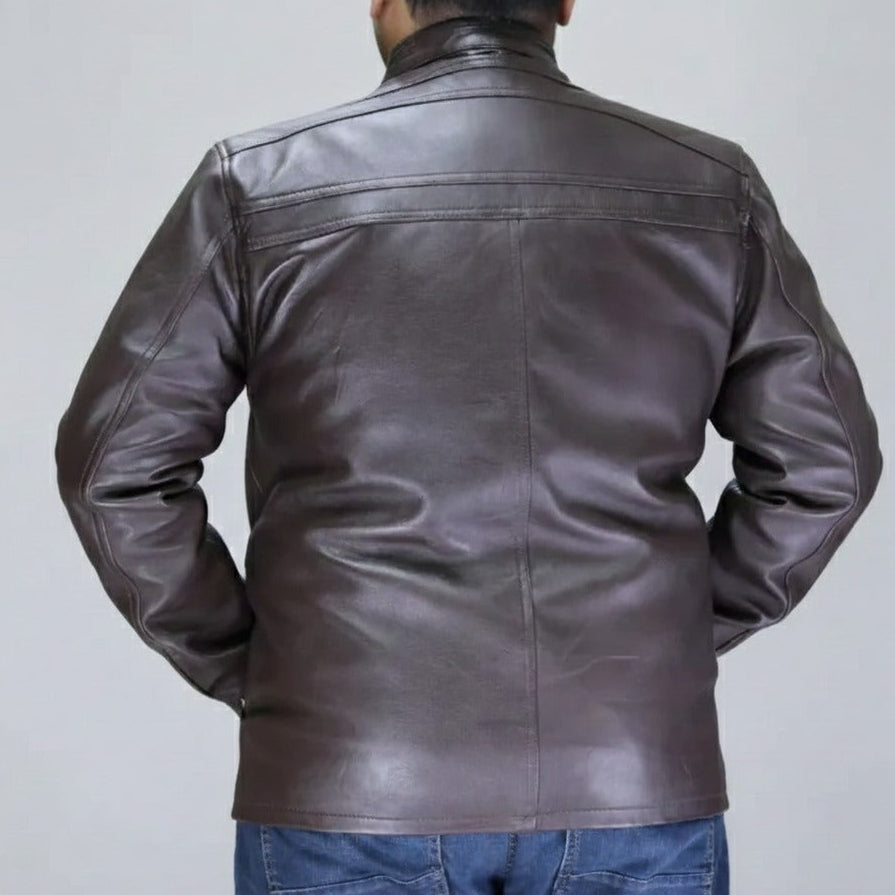 Men's HD Full-Grain Sheepskin Leather Jacket | Ultra-Durable | Premium Quality